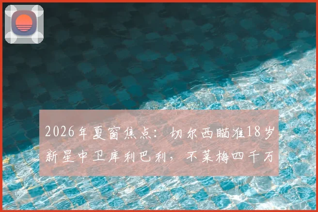 2026年夏窗焦点:切尔西瞄准18岁新星中卫库利巴利,不莱梅四千万欧底价是否合理?